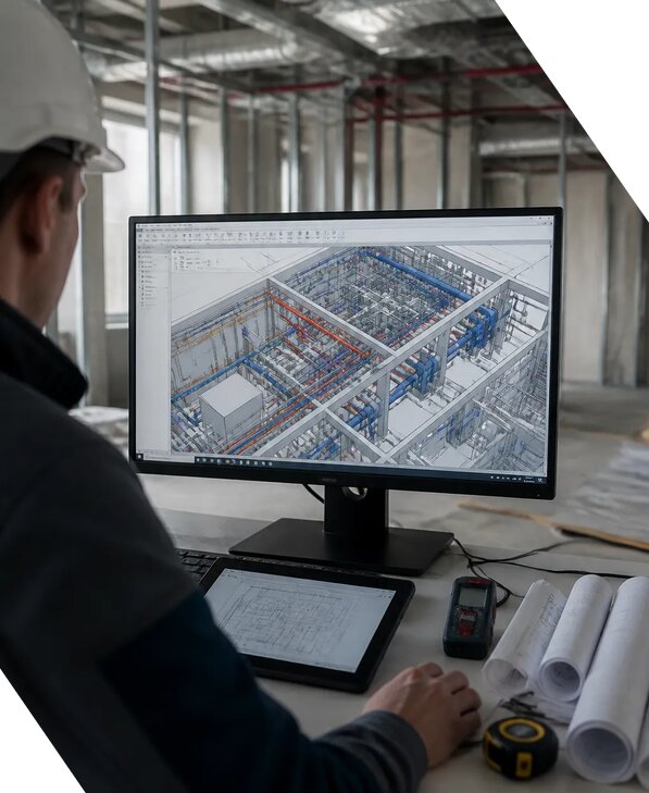 Создание BIM модели инженерных сетей для объектов в Карасуке